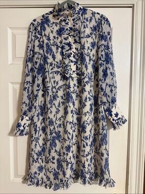 Tory Burch | Dresses | Tory Burch Blue Gabriella Lace Embroidered Dress |  Poshmark